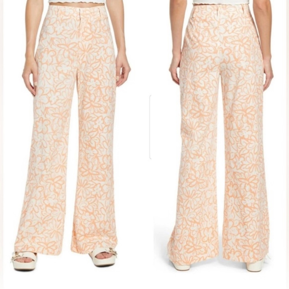 Free People Love So Right Cotton Wide-Leg Pant. Size 6